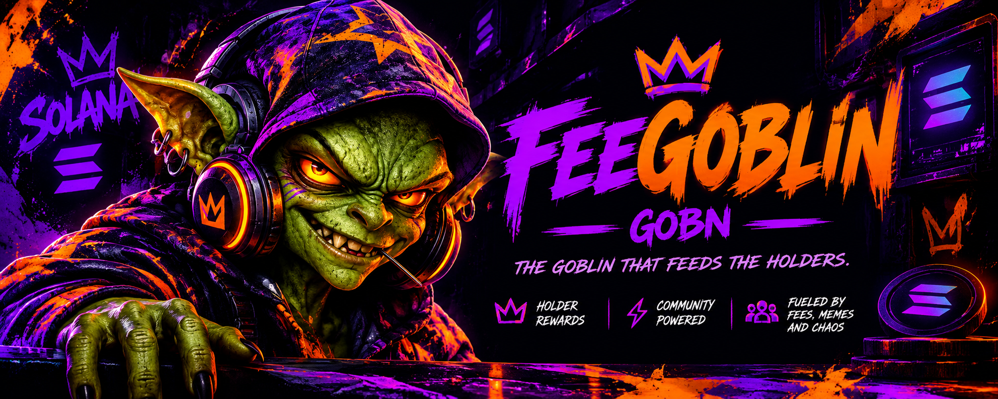 FeeGoblin GOBN cyberpunk banner